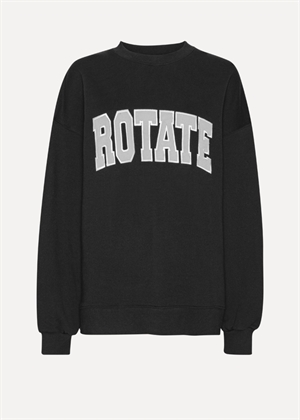 Iris Heavy crewneck sweat Sort ROTATE SUNDAY